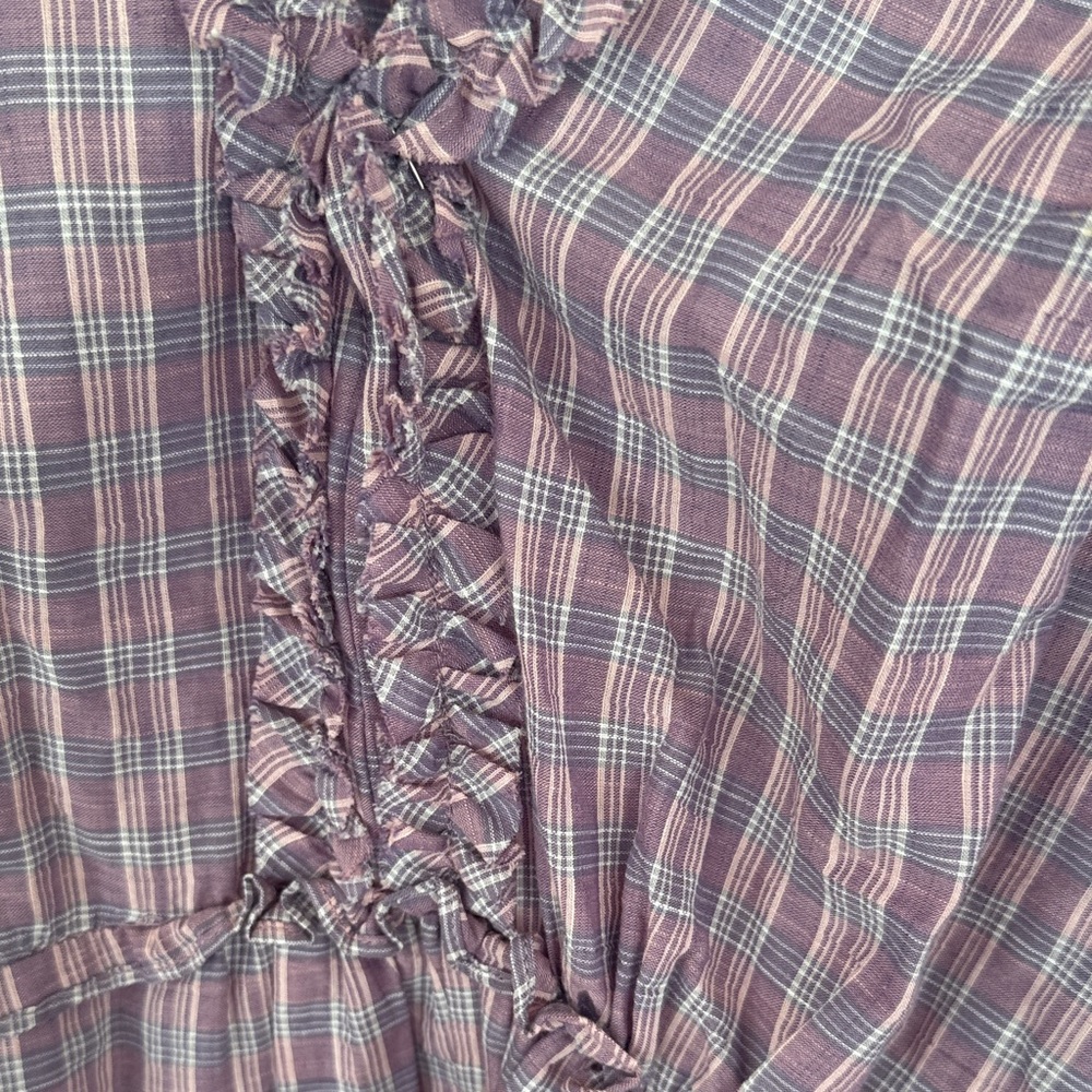 Cinq à Sept Lavender Plaid Dress - Picture 6 of 7
